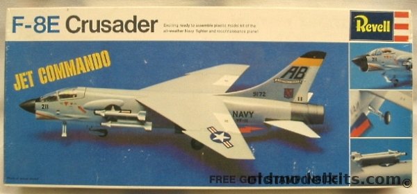 Revell 1/67 F-8E Crusader Jet Commando Issue, H255-130 plastic model kit